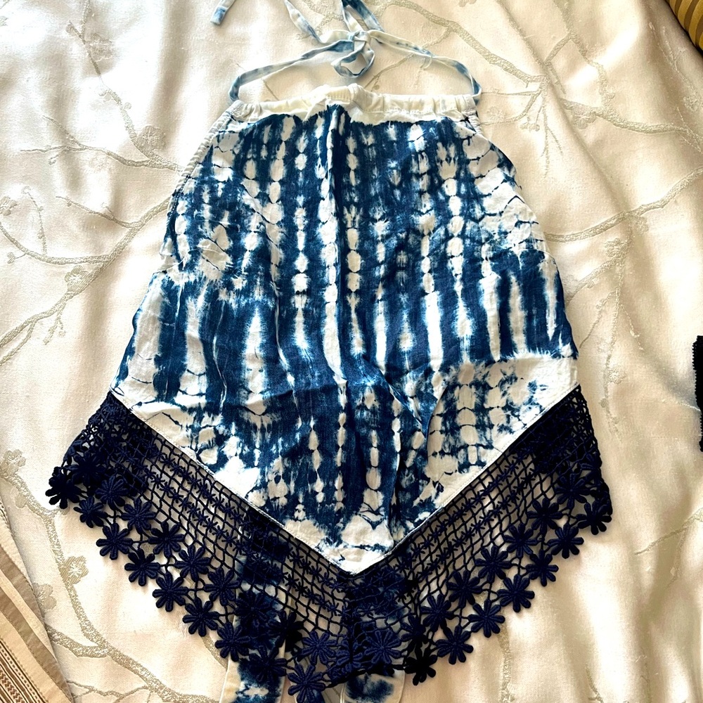 Vintage backless tie dye top